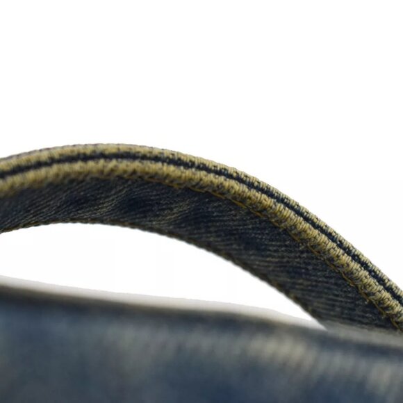 AUTHENTICITY GUARANTEED CHANEL CC Logo Mini Vanity Hand Bag Denim - Picture 10 of 16